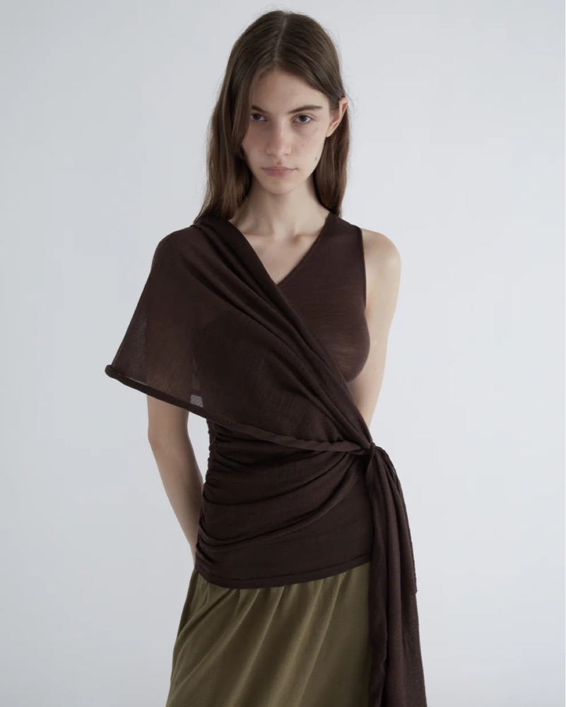 Paloma Wool Brown Puzzle Top by Paloma Wool - Pickle