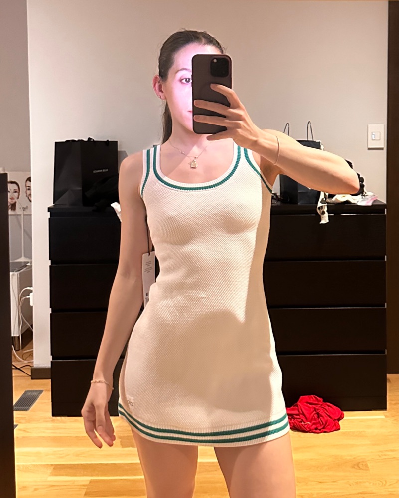 Alo knit tennis dress by Alo Yoga - Pickle