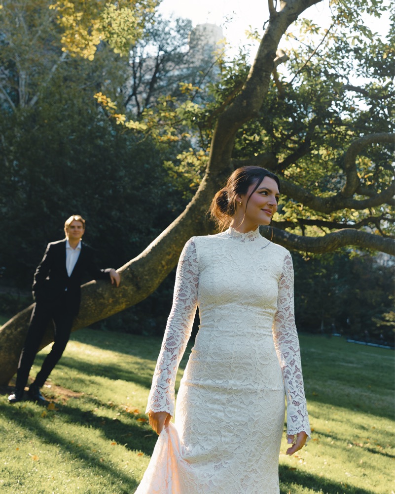BHLDN Long Sleeve Lace Maxi Dress by BHLDN - Pickle