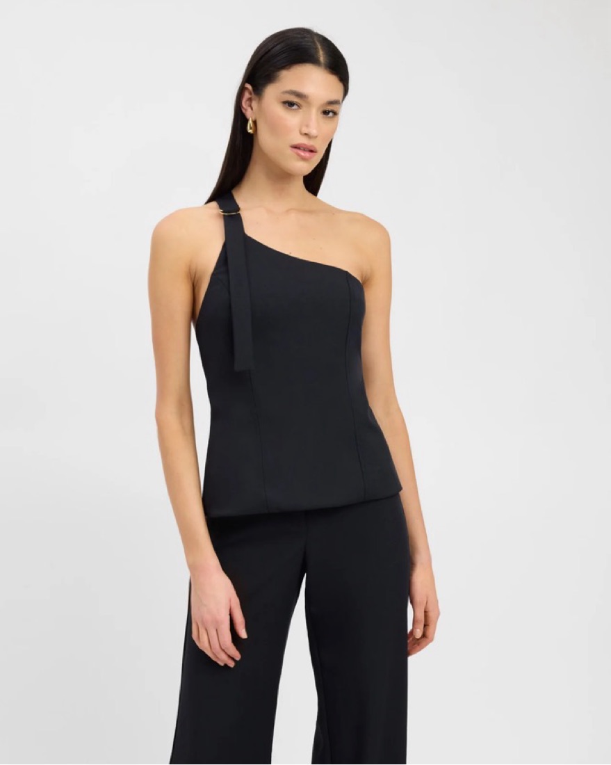 Kookai Ariel One Shoulder Top Set Black by Kookai - Pickle