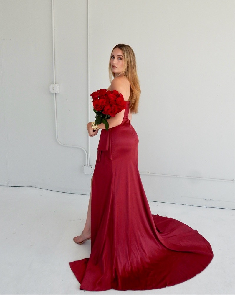 alamour the label red dress Alamour the Label Amidala Dress Red Wine by Alamour the Label