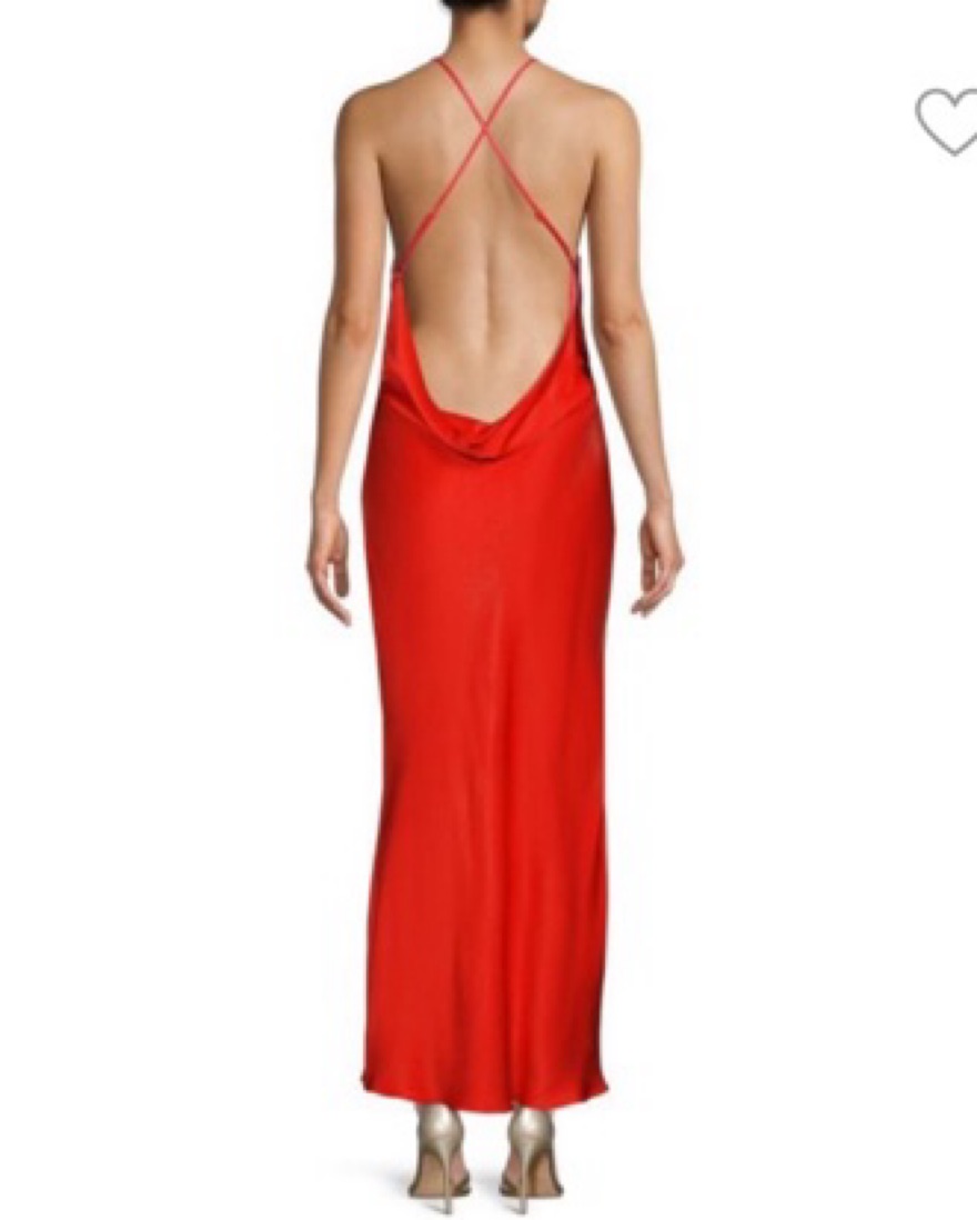Bardot Mila Cowl Back Slip Dress by Bardot - Pickle
