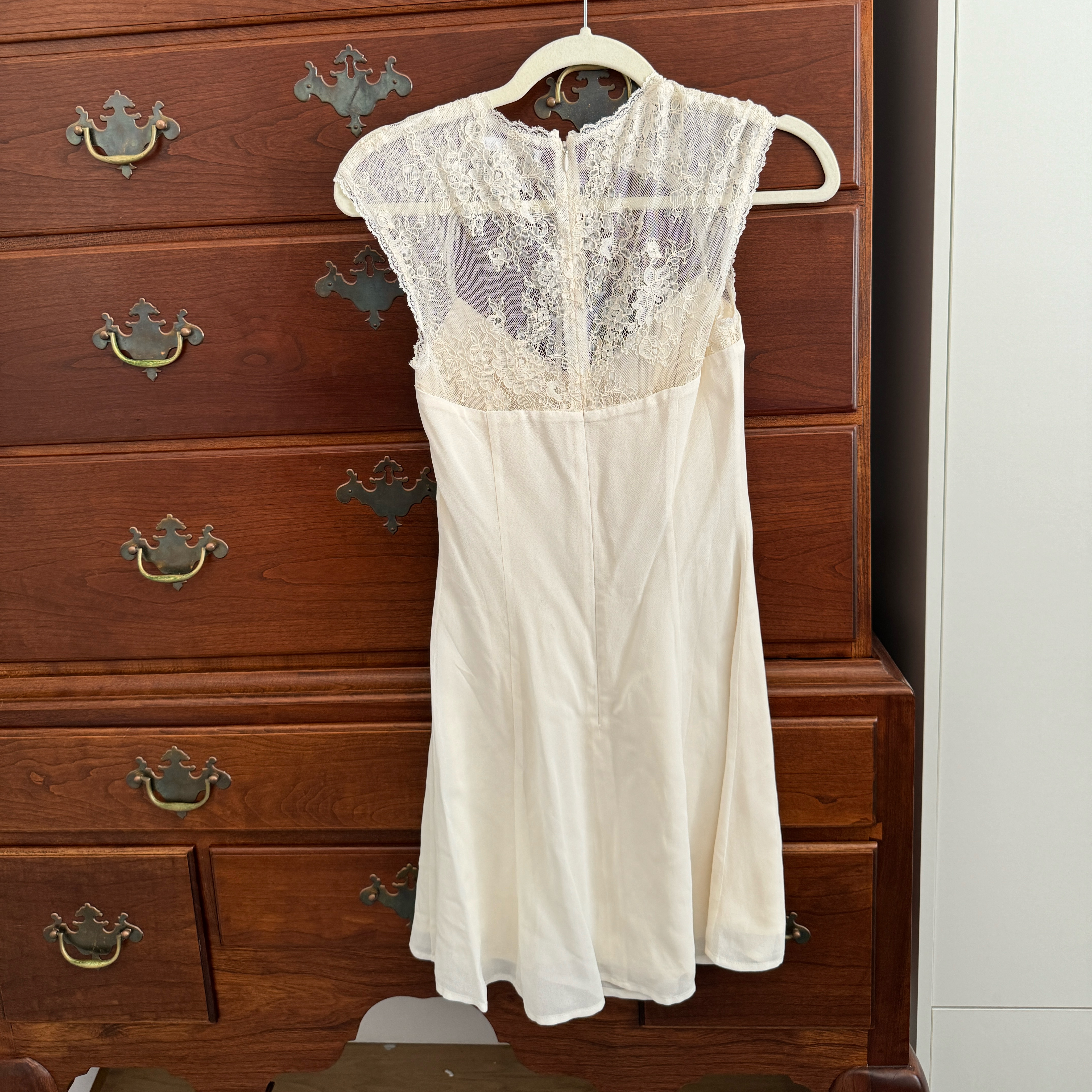 Reformation White Lace Mini Dress by Reformation - Pickle