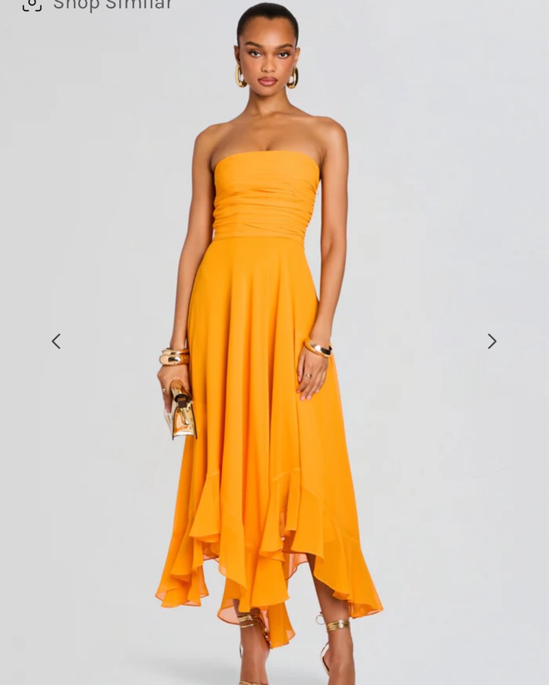 leto chiffon dress Leto Chiffon Midi Dress