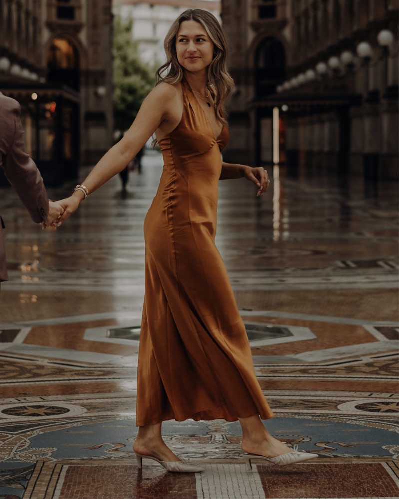 copper brown dress Grace Loves Lace Classic Slip Copper main image 1