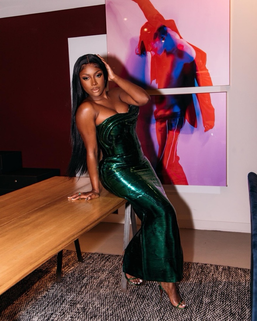 valdrin sahiti emerald green dress Look 10 - MADAME EMERALD