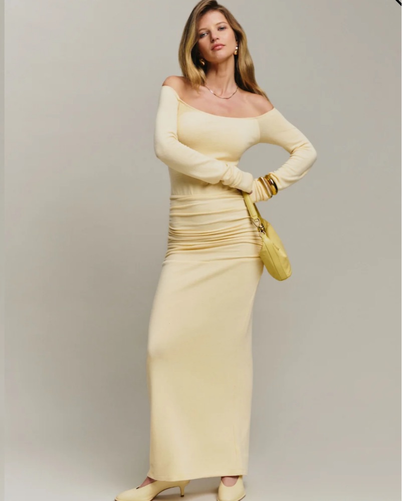 white midi knit dress Gwyneth White Sweater i Dress - XS Size - Women's Dresses main image 1