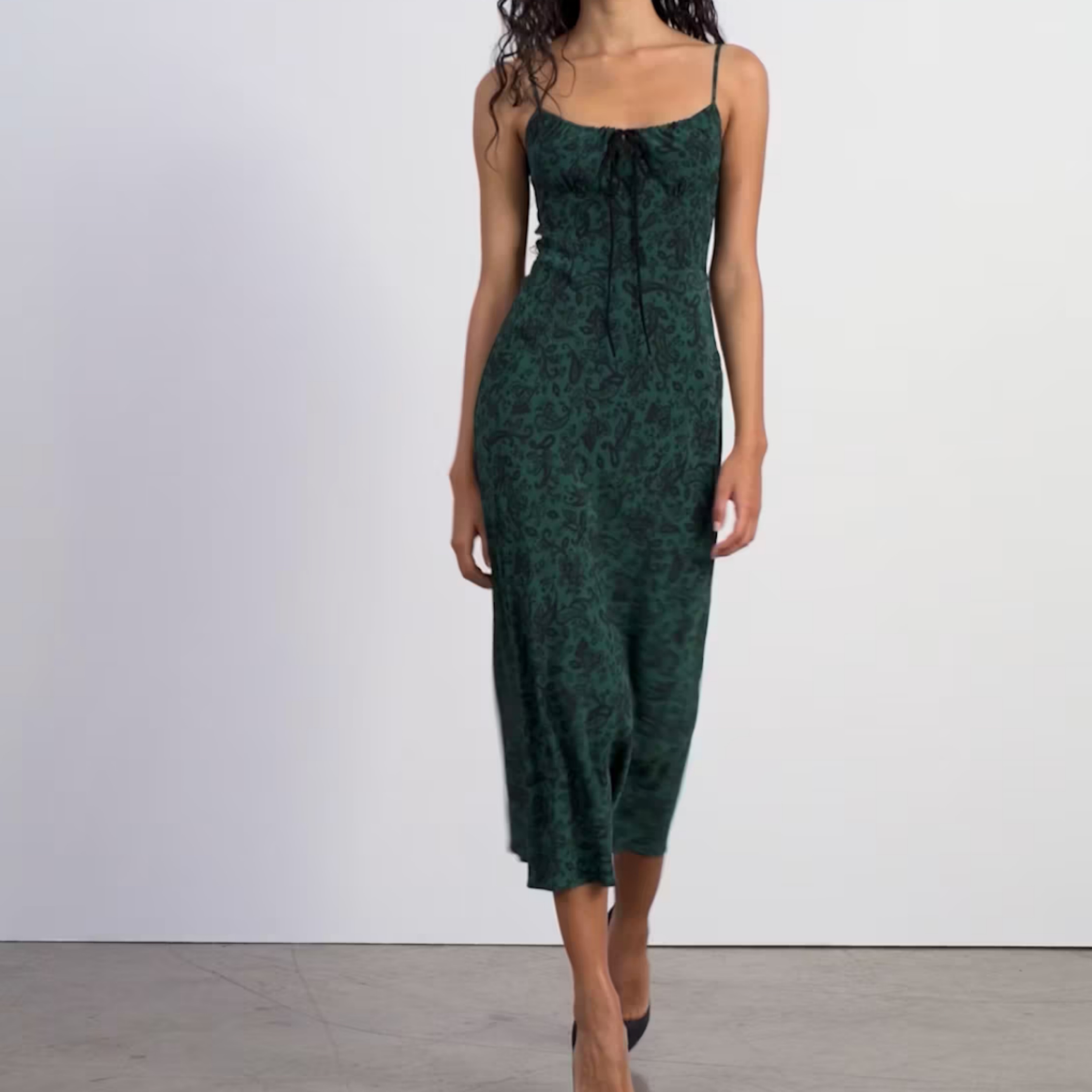 Realisation Par Alba Paisley Midi Dress by Realisation Par - Pickle