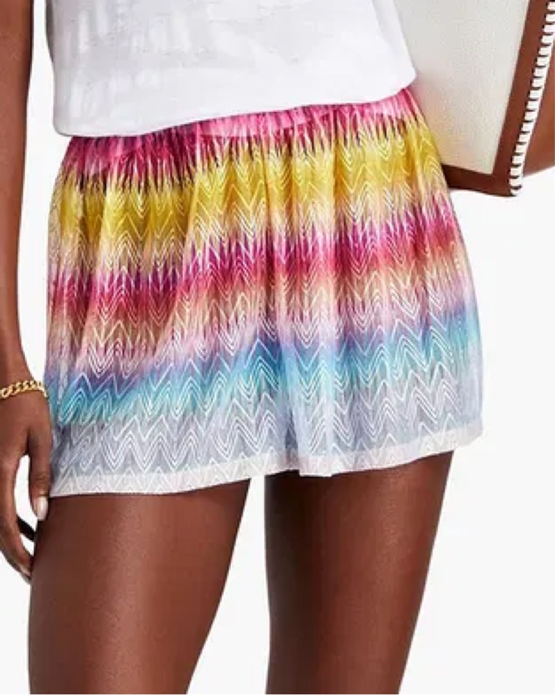 MISSONI MS25SP09BR0100SM9L0 関税送料込 Swim shorts with gradient micro zigzag print Red | Missoni