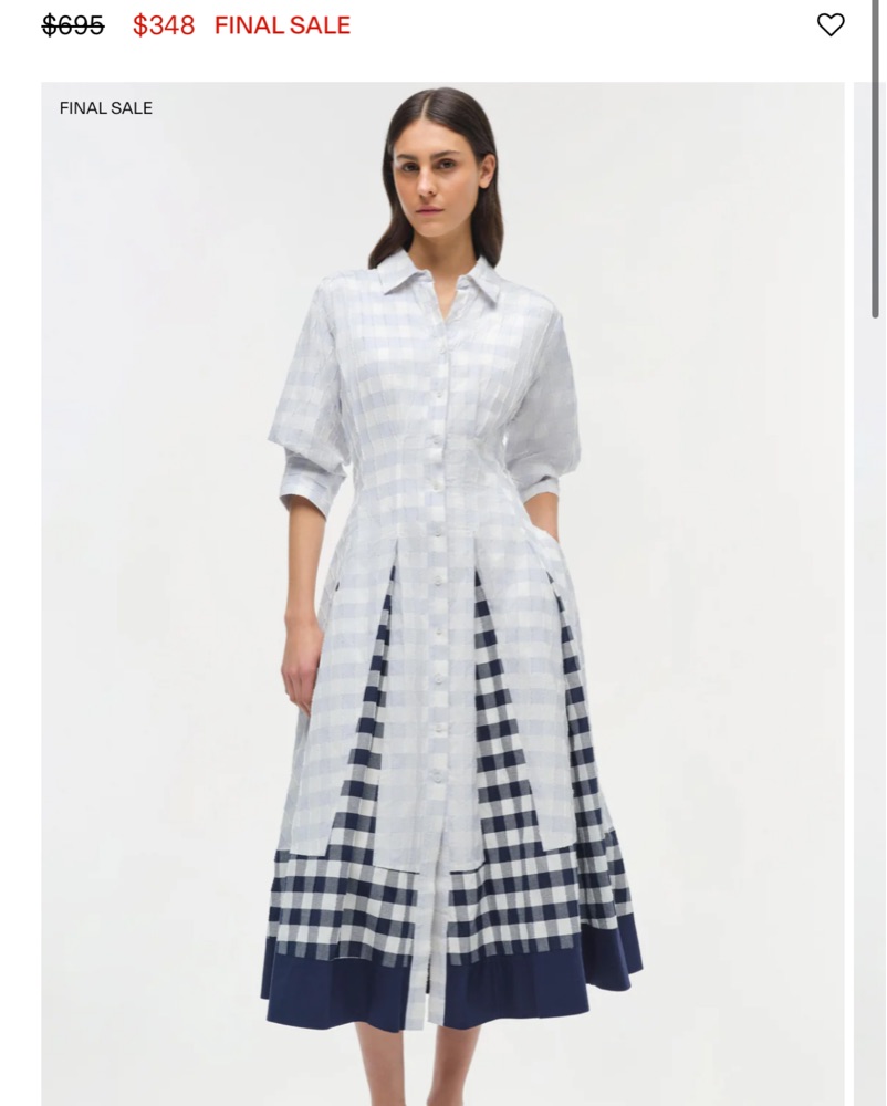 jazz cotton midi dress Jazz Pintuck Midi Dress - Periwinkle Blue Sky
