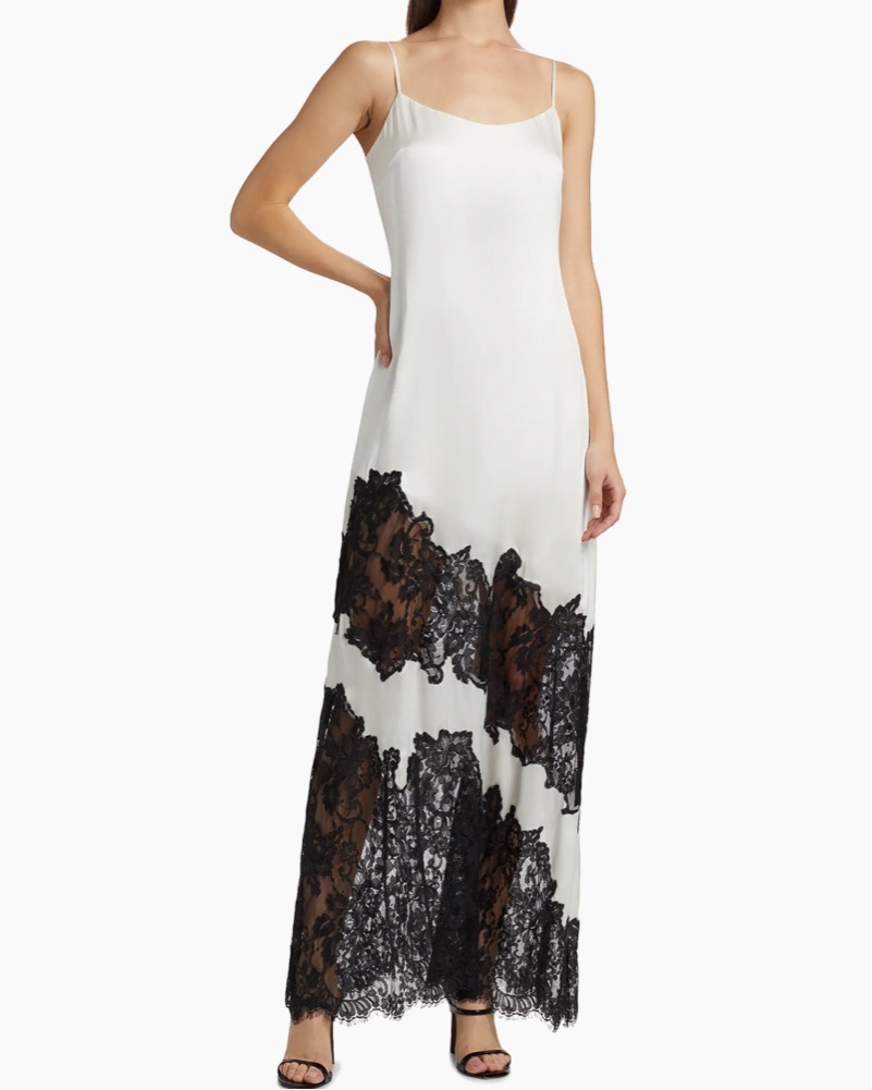 l'agence lace dress L'Agence Emilio Lace Shirt Dress In Black - 40% Off