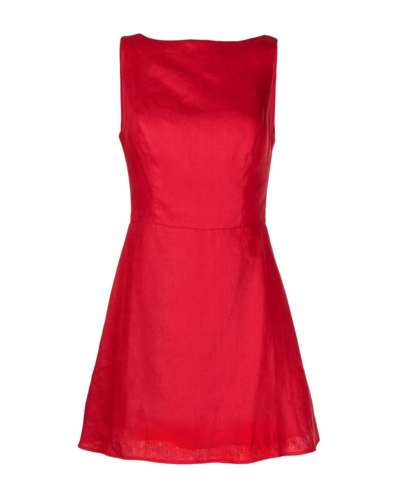 zenni linen dress Reformation Dresses | Reformation Zenni Linen Mini Dress | Color: Black