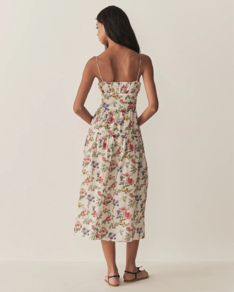 Doen Benoit Dress Ivory Wild Rose by Doen - Pickle