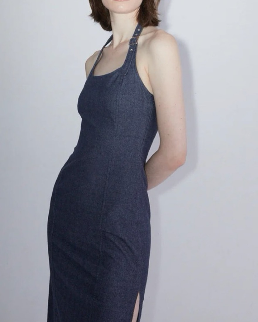 Paloma Wool Denim Effect Elena Dress by Paloma Wool - Pickle