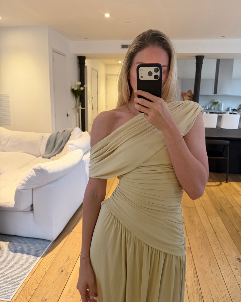 corset knee length dress L'AGENCE Jovie Bustier Dress In Dawkins
