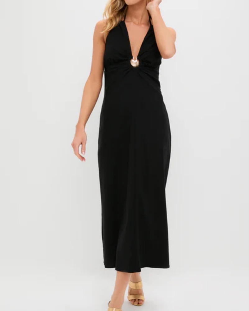 Seashell Black Dionis Dress by Hyacinth House - Pickle