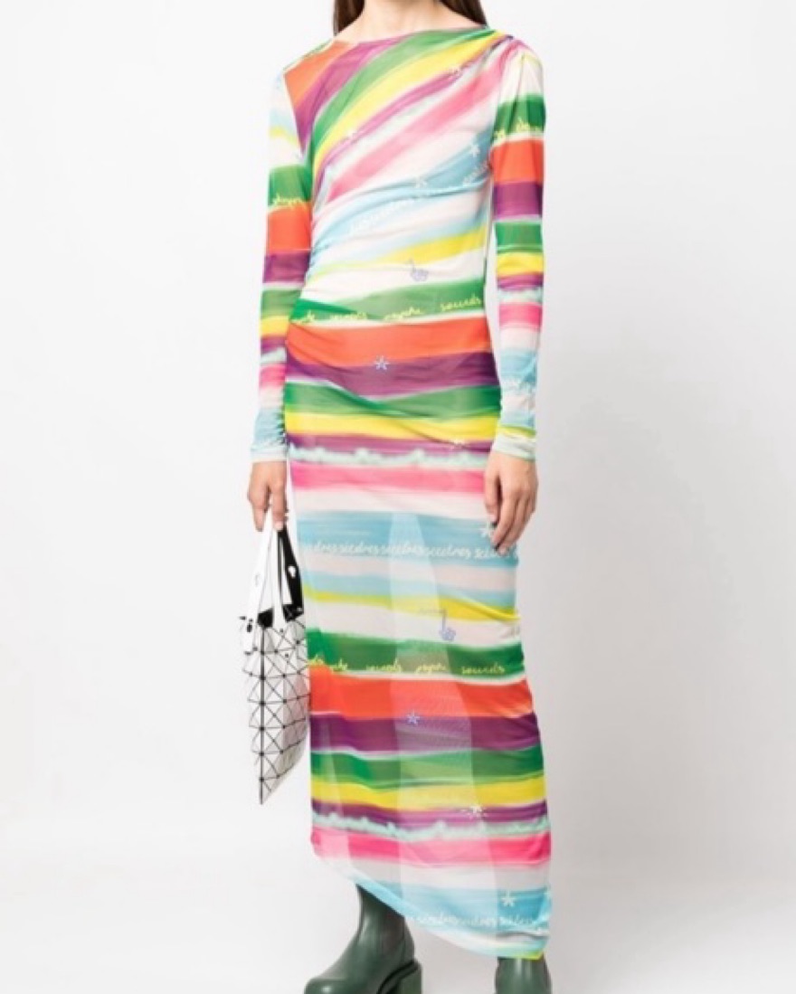 cotton white midi dress Elias Shirred Cotton Midi Dress - White