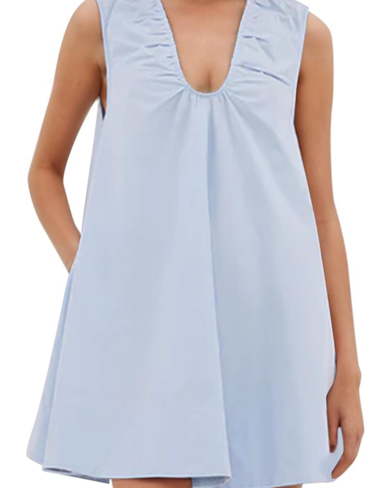 dissh denim dress Dissh Sleeveless Denim Mini Dress - Indigo