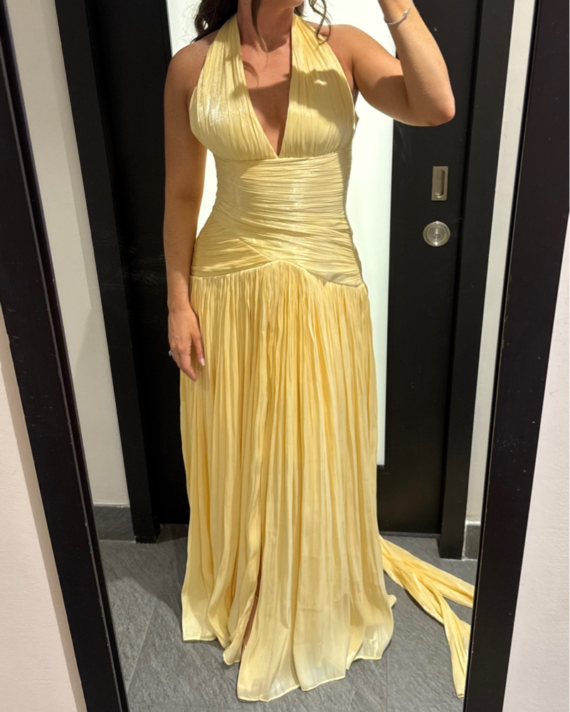 Miss Rosier Uranie Yellow Gathered Maxi Dress by Miss Rosier | Pickle