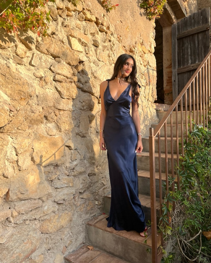 reformation backless dress Banff Dress