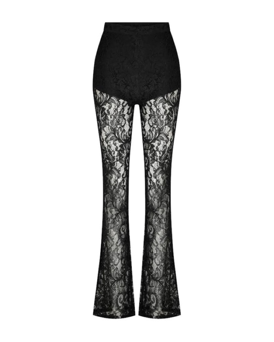 Black Lace Pants with built in shorts by Maeve - Pickle