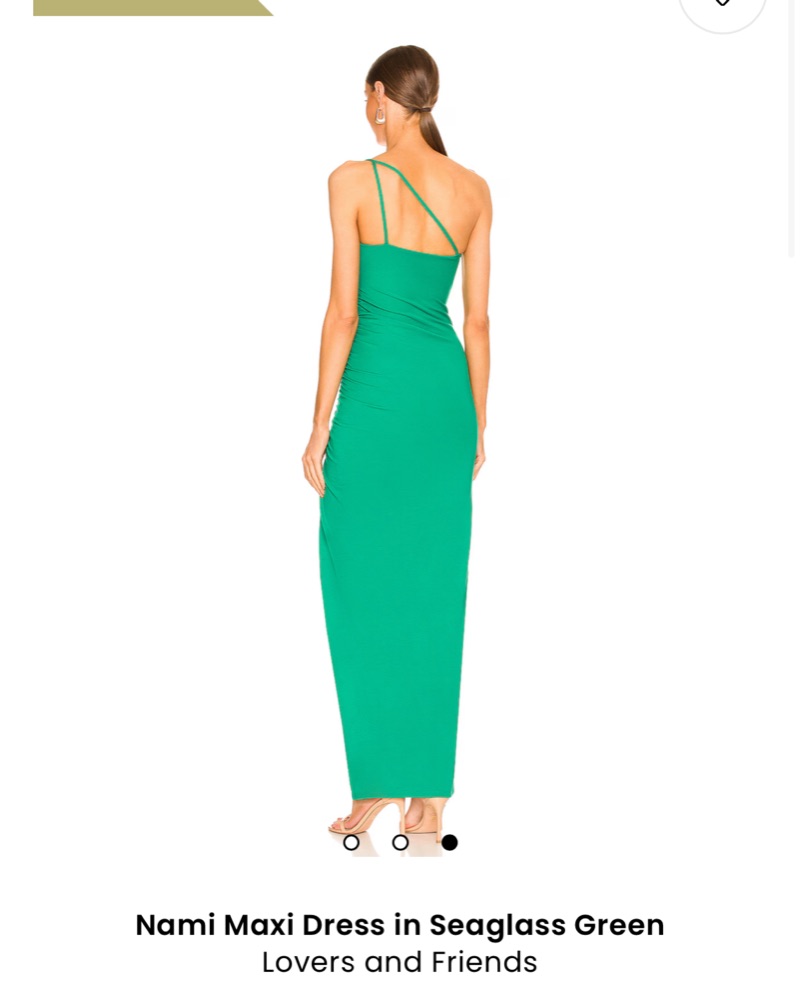 revolve green one shoulder dress Green One Shoulder Revolve Dress by Lovers And Friends