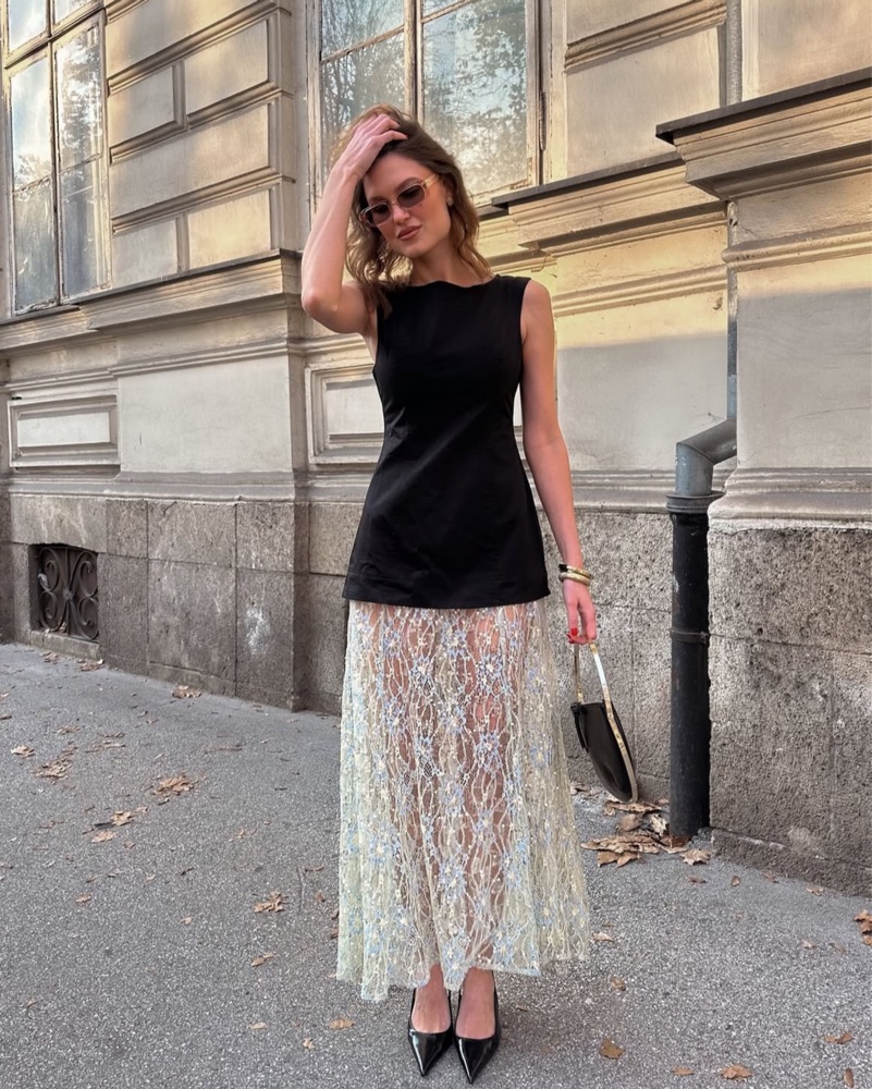 vrg grl black dress Behati Maxi Dress Black