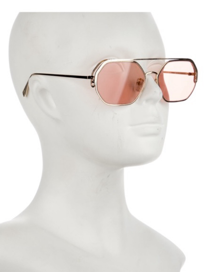 Hexagonal O'Lock Fendi Pink Sunglasses by Fendi - Pickle