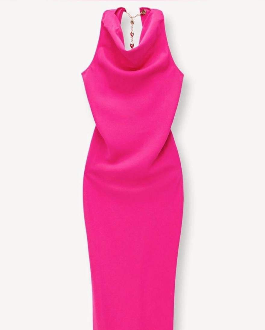 staud shannon open back maxi dress STAUD Shannon Backless Crepe Maxi Dress