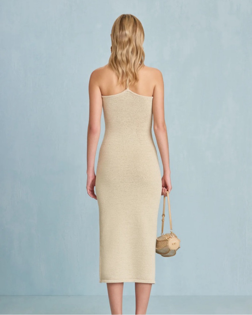 $500 Cult Gaia Valma Knit Dress in Beach by Cult Gaia - Pickle