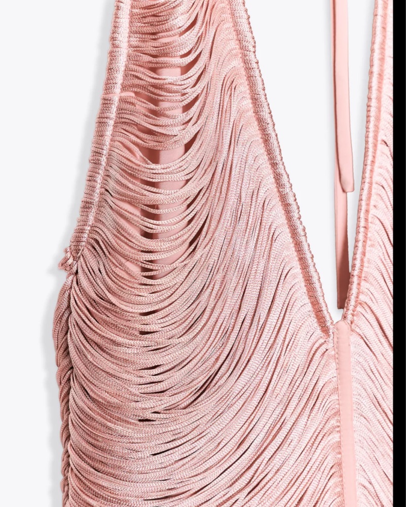 Zara Pink Fringe Dress by ZARA - Pickle
