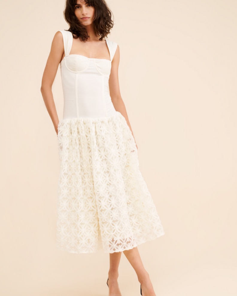 weworewhat lace dress WeWoreWhat Sleeveless V-Neck Lace Maxi Dress