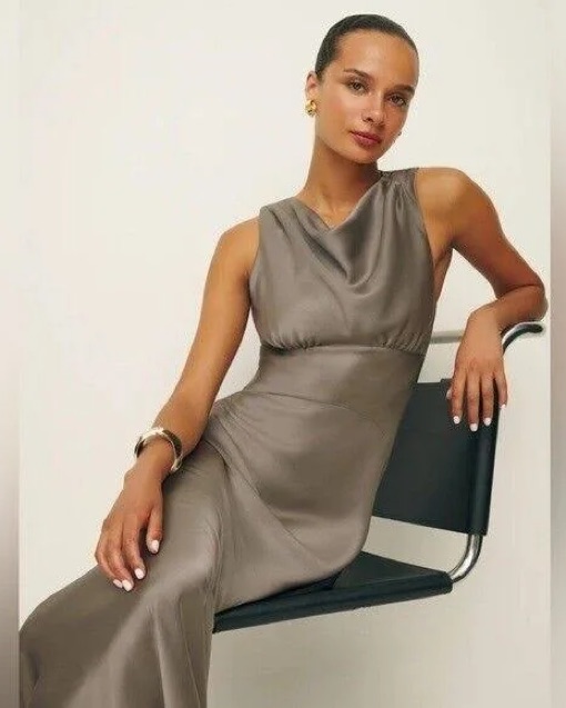 dessa satin dress Reformation | Dresses | Reformation Dessa Satin Dress