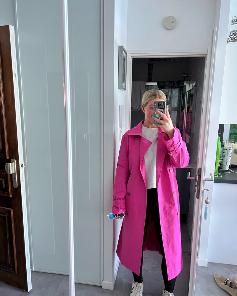Pink Trench Coat by NAKD - Pickle