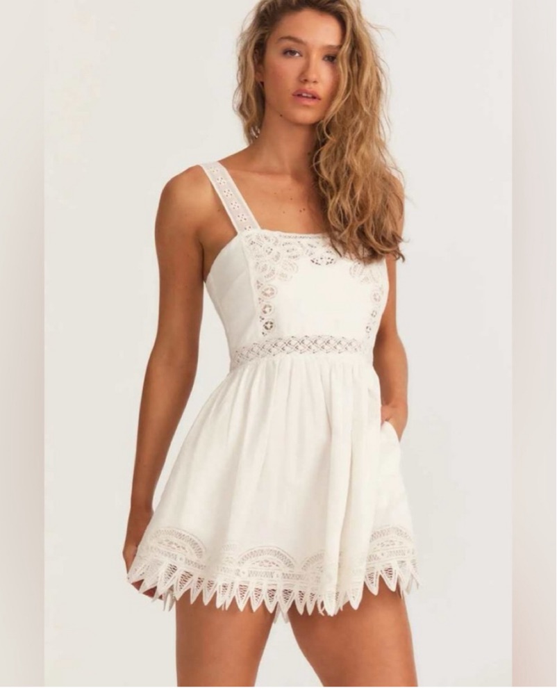 Love shack fancy white lace dress by Love shack fancy - Pickle