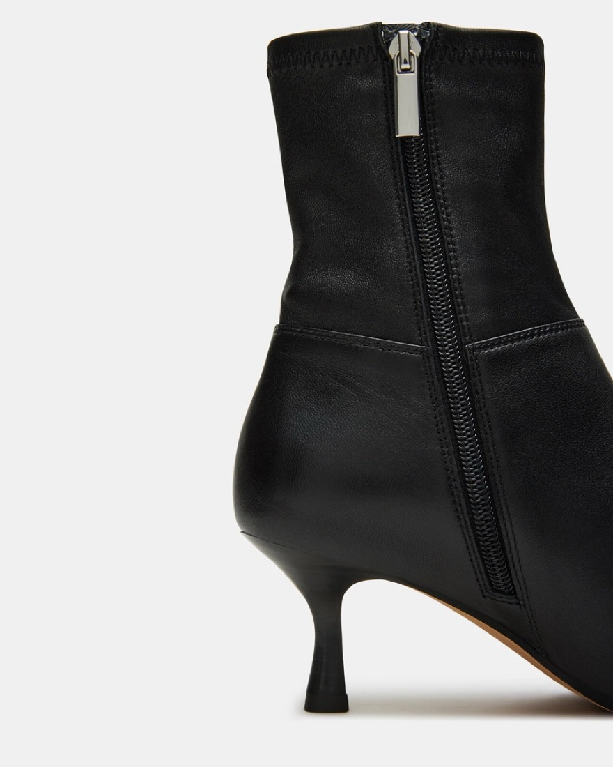 STASIA BLACK LEATHER Steve Madden | Pickle