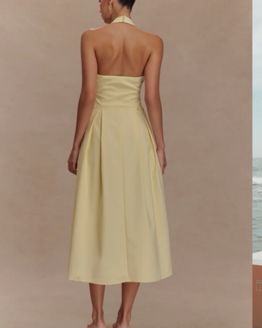 halter tiered maxi dress Ivory Tiered Halter Maxi Dress