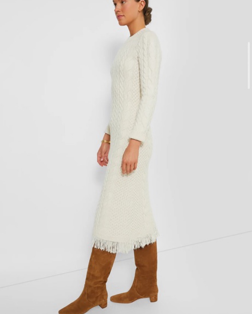 Tuckernuck Freya Fringe Dress by Tuckernuck - Pickle