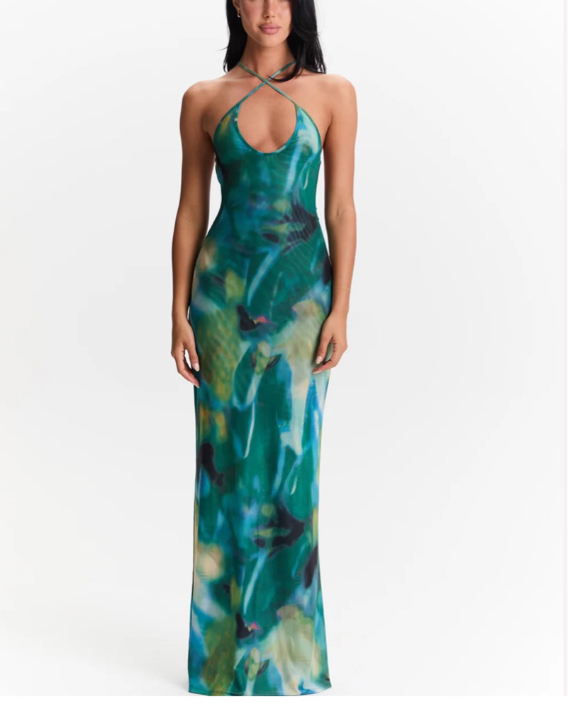 Sasha Therese Vera Maxi Dress by Sasha Therese - Pickle