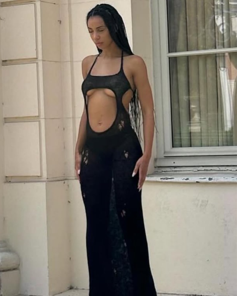 prix workshop black dress PRIX WORKSHOP Slim Fit Long Black Dress by PRIX
