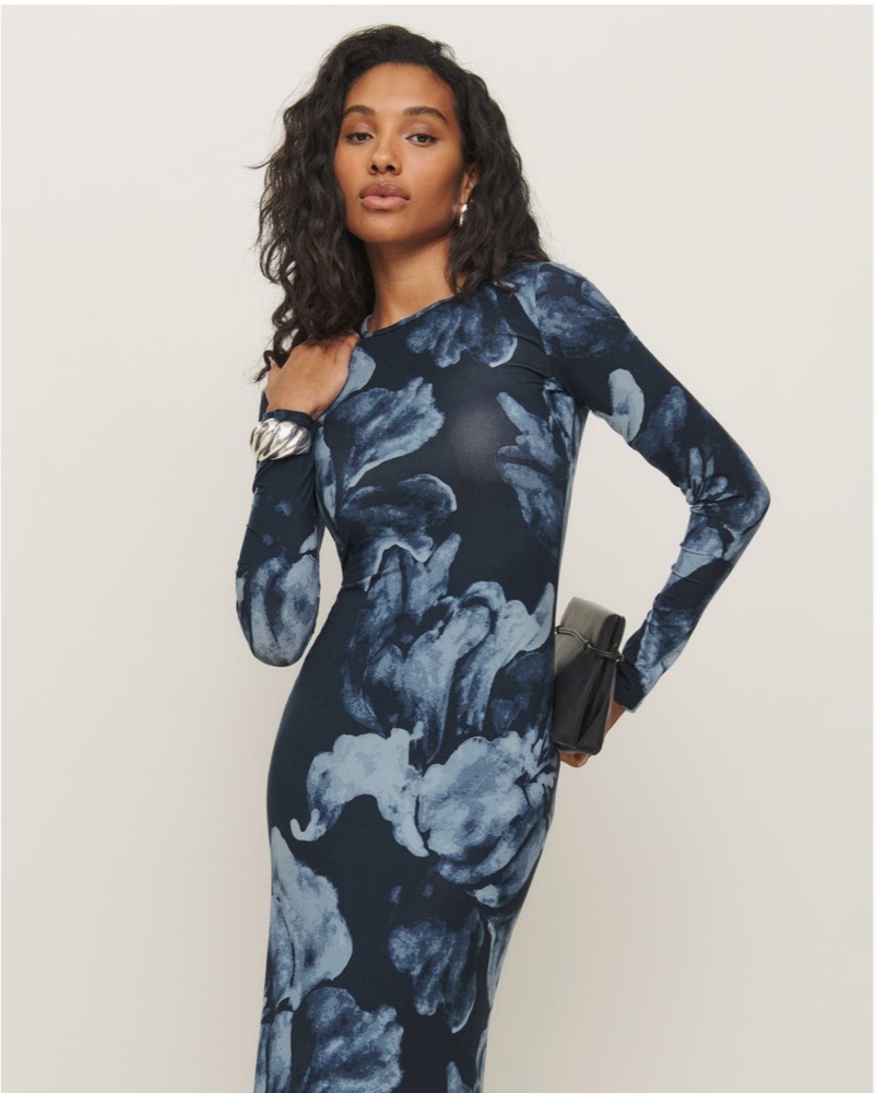long flowy dress for women Saltwater Swirl - Handmade & Fair Trade Size:15 34/35 and coral color palette fall outfits trending 4th & Reckless wool