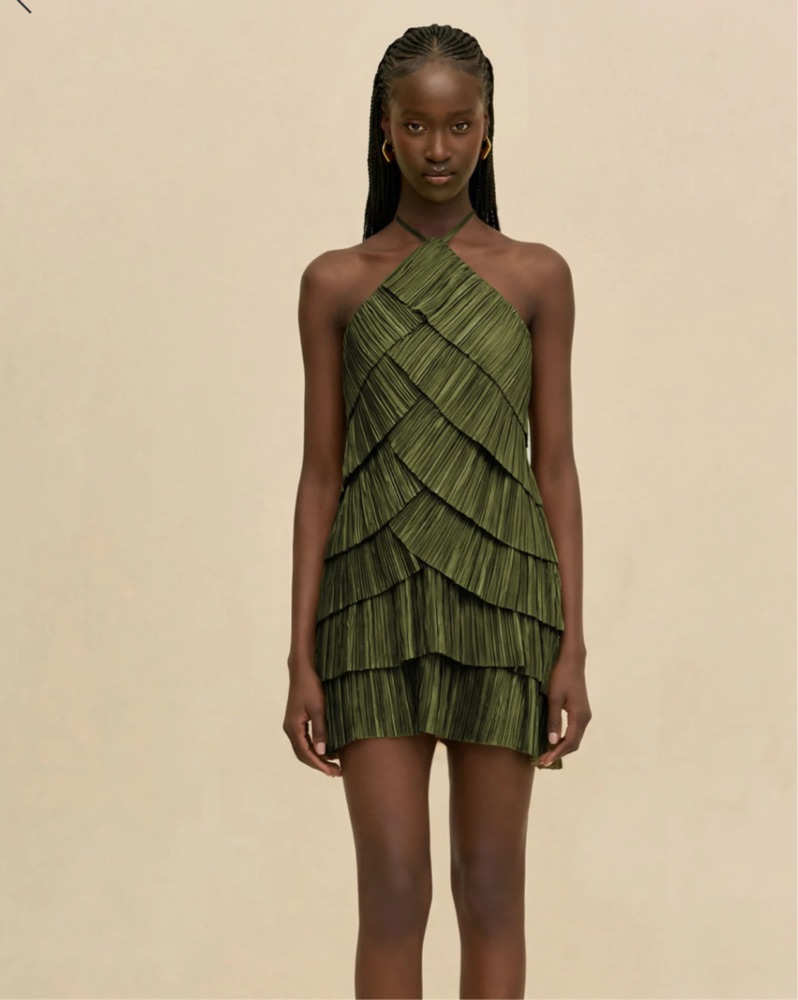 Cult Gaia Varsha Mini Dress Green by Cult Gaia - Pickle