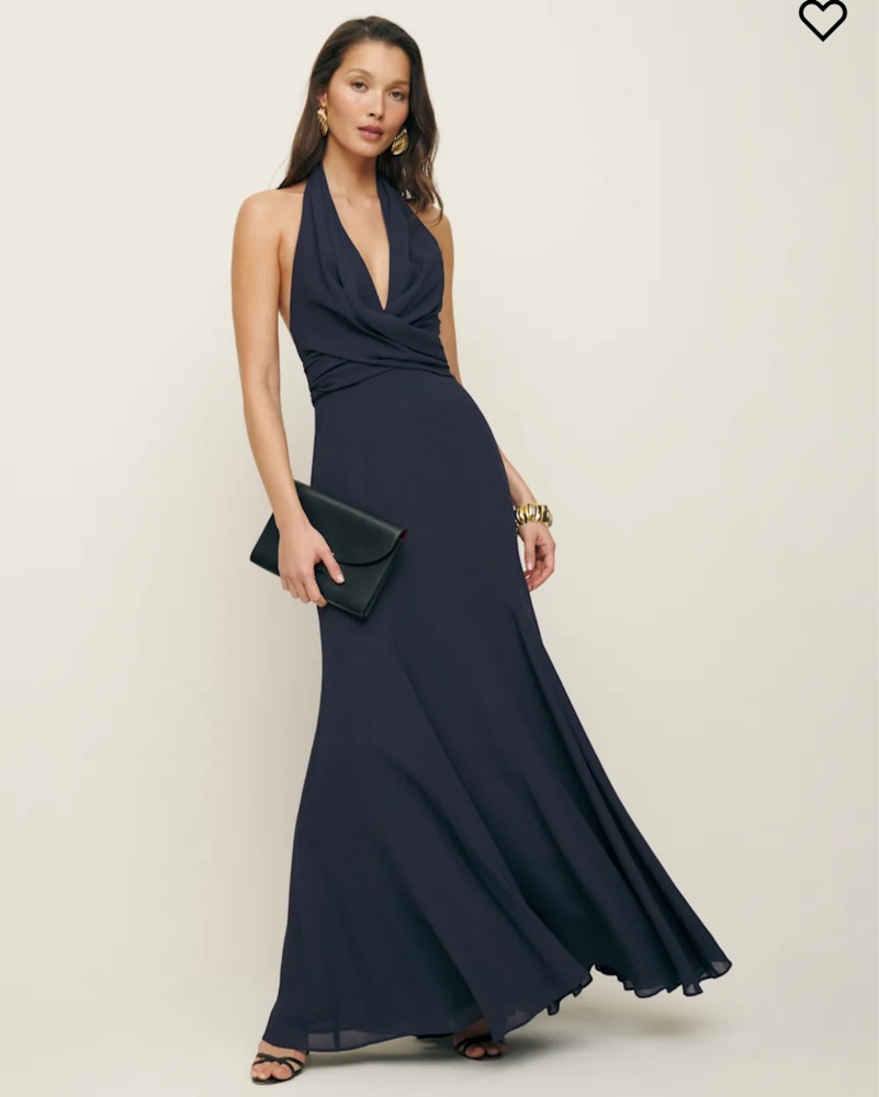 kendall jenner black mini dress Blue Floral Halter Maxi Maternity Dress – PinkBlush