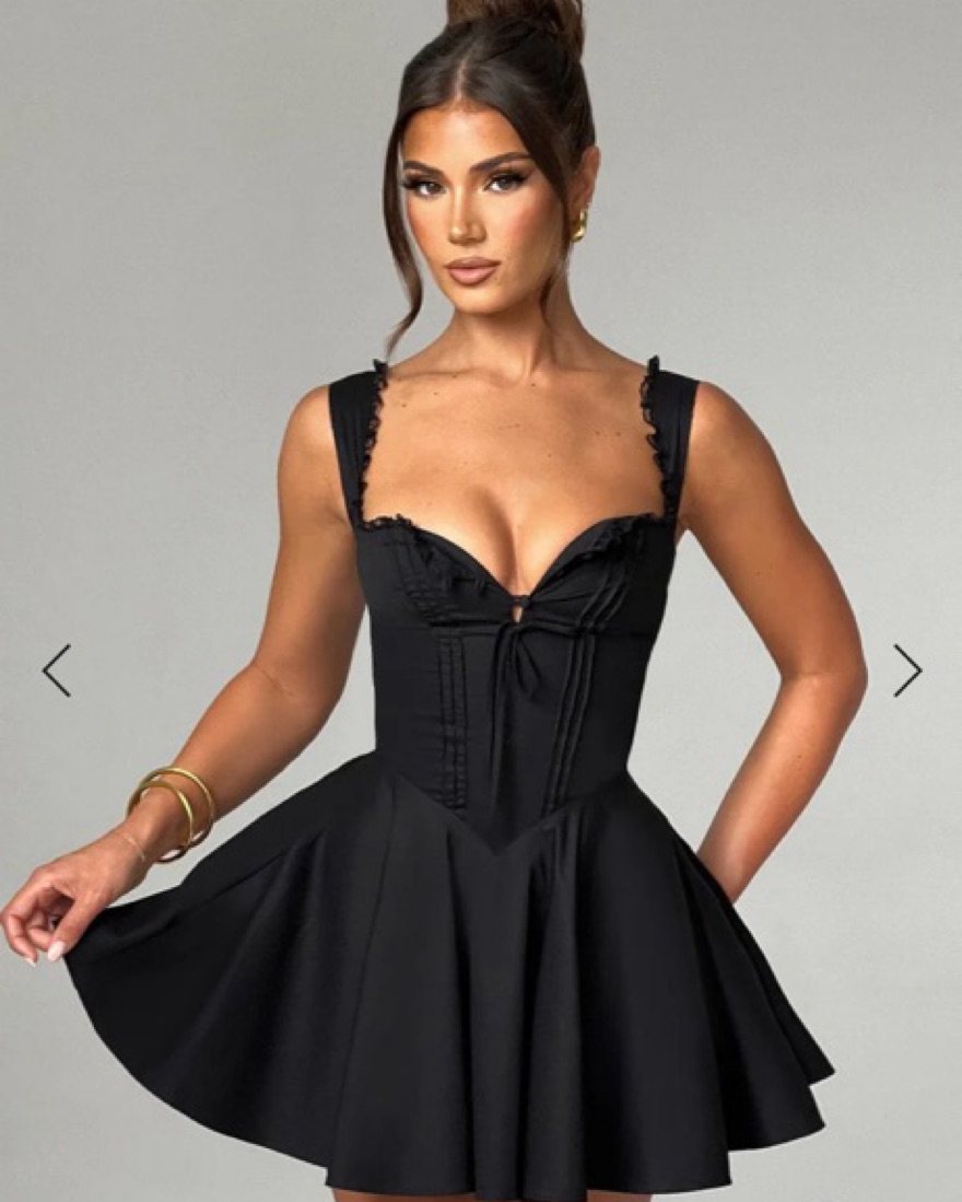 Babyboo Antonella Black Mini Dress by Babyboo - Pickle