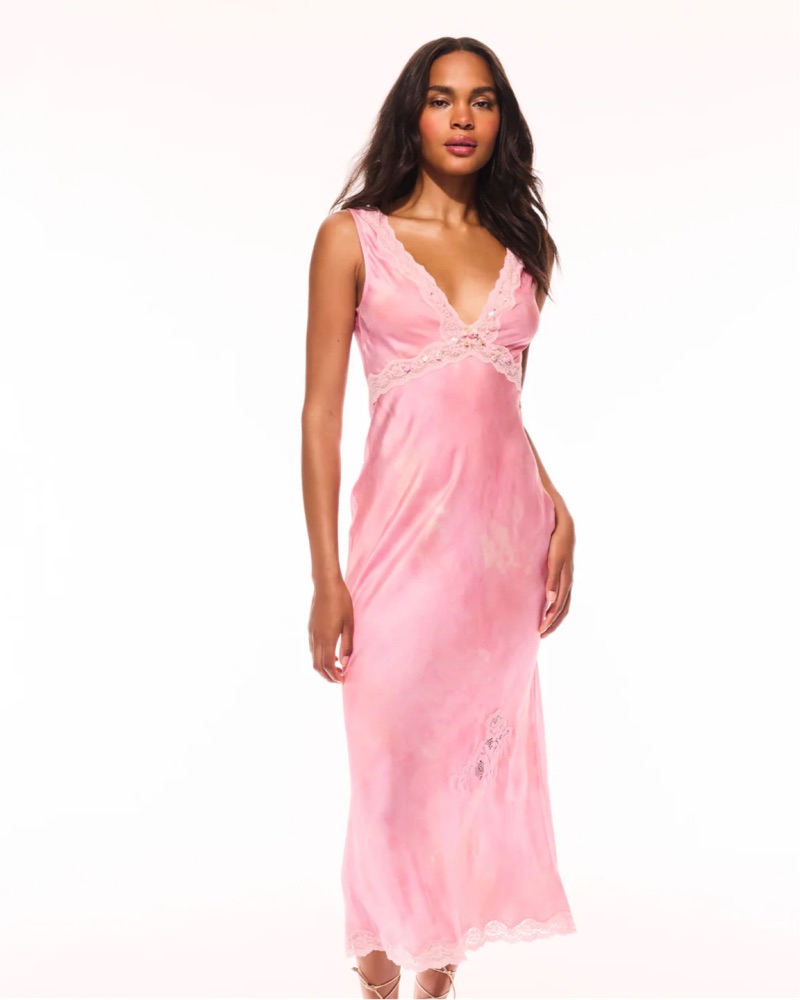 LoveShackFancy Bier Slip Dress by LoveShackFancy - Pickle