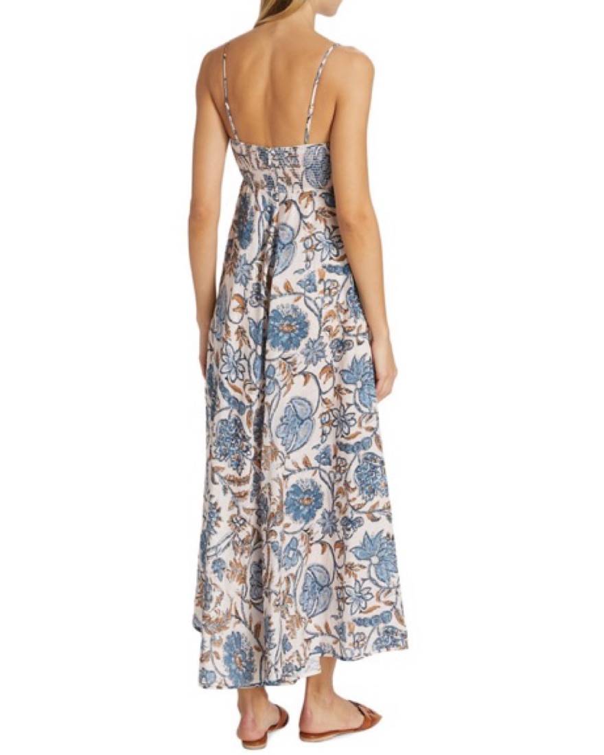 Zimmerman Vitali Linen Maxi Dress Blue by Zimmermann - Pickle