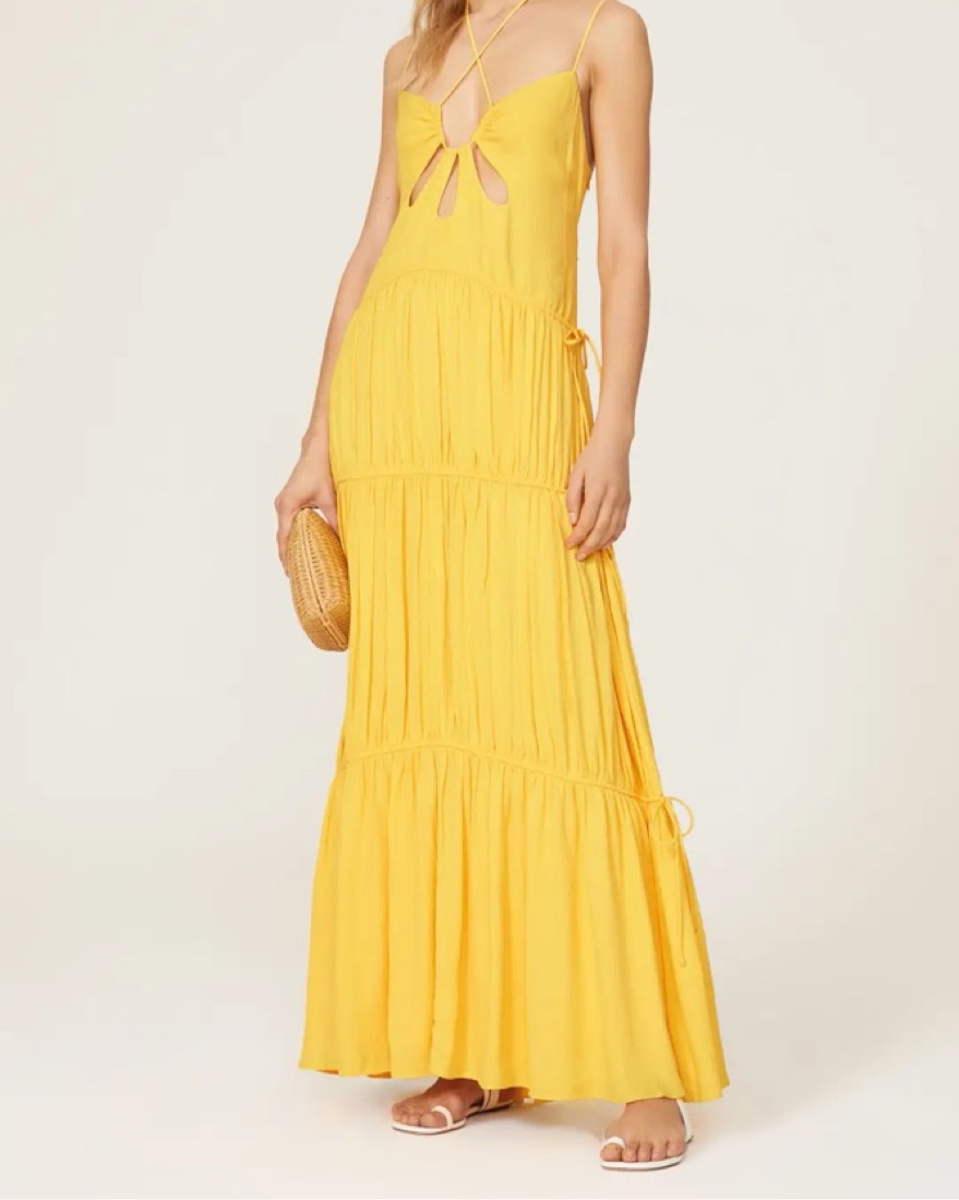 Jonathan Simkhai Lina Teardrop Maxi Dres | Pickle