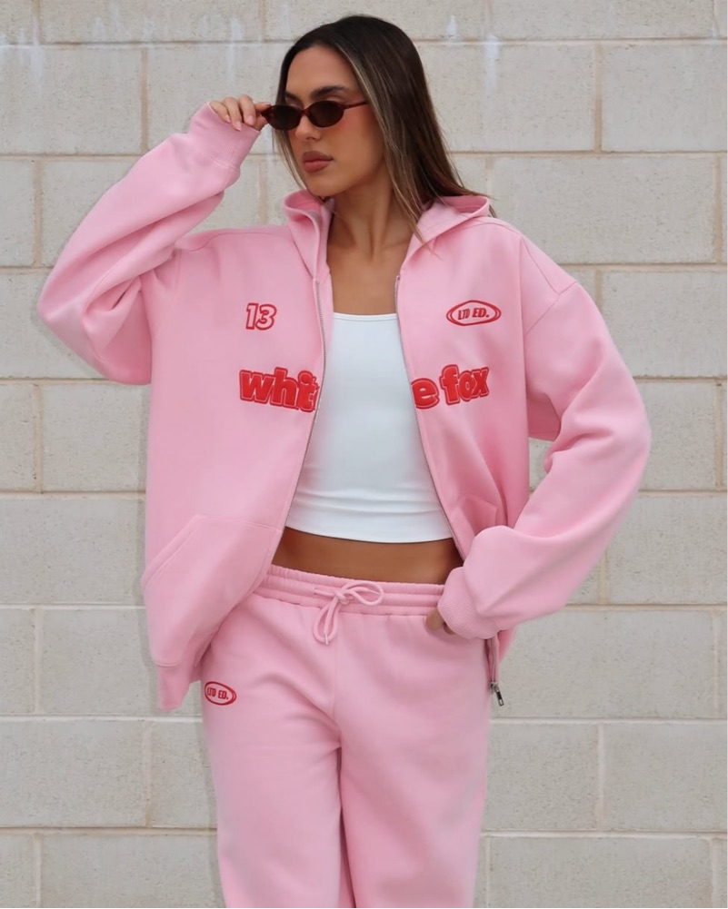 Pink White Fox Tracksuit Set by White Fox Boutique - Pickle