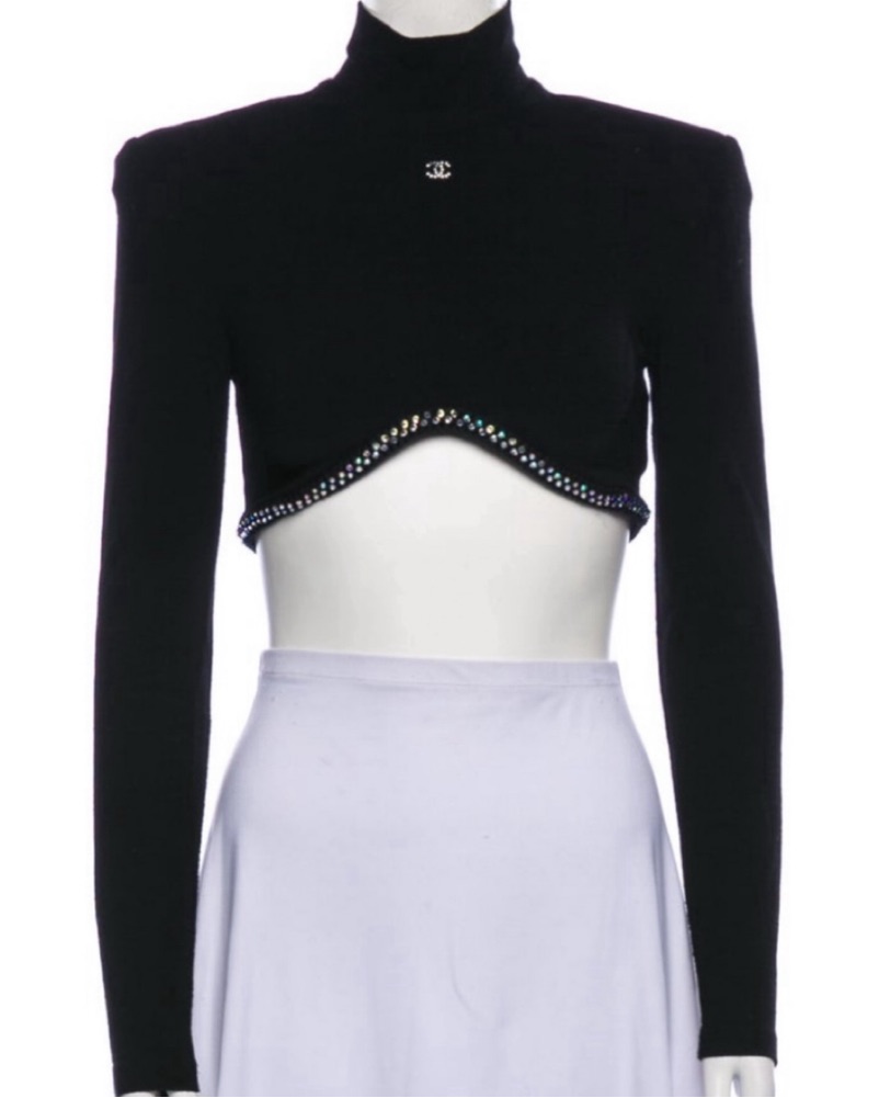 Chanel Fitted Crop Top by Chanel - Pickle