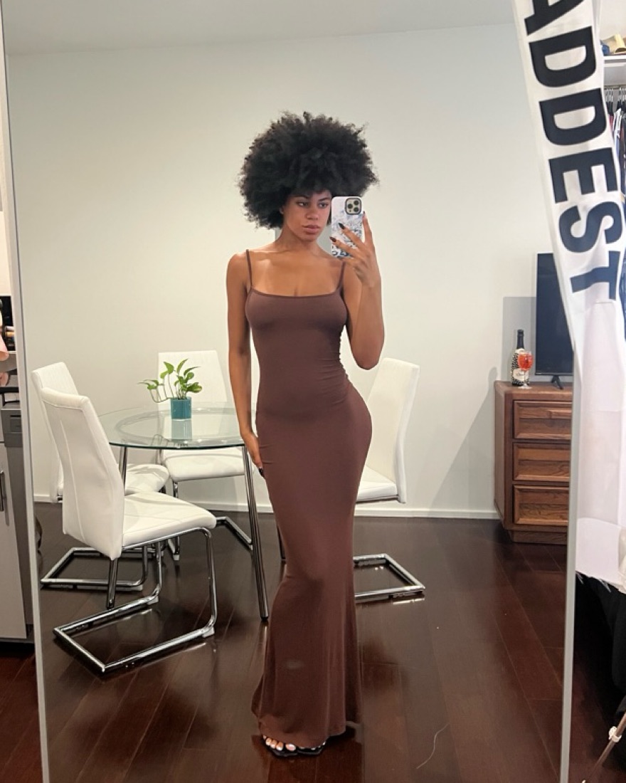 brown skims dress Brown Skims Dress by Skims